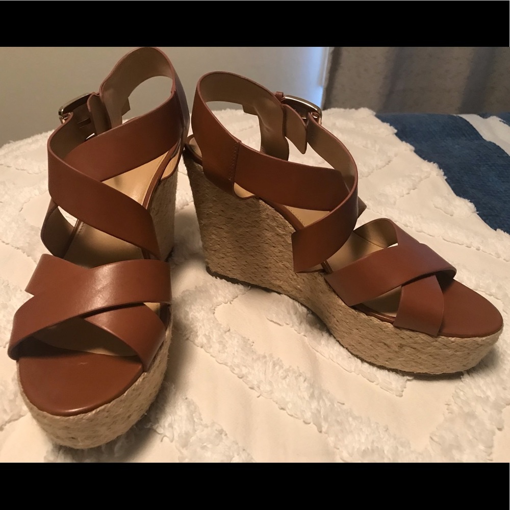 Michael Kors Brown Wedges Size 10